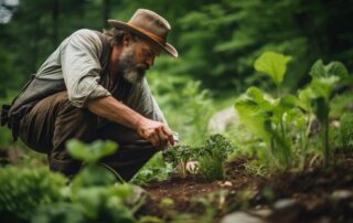 A man Sustainable Foraging Guide
