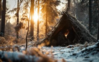Warming a Survival Shelter